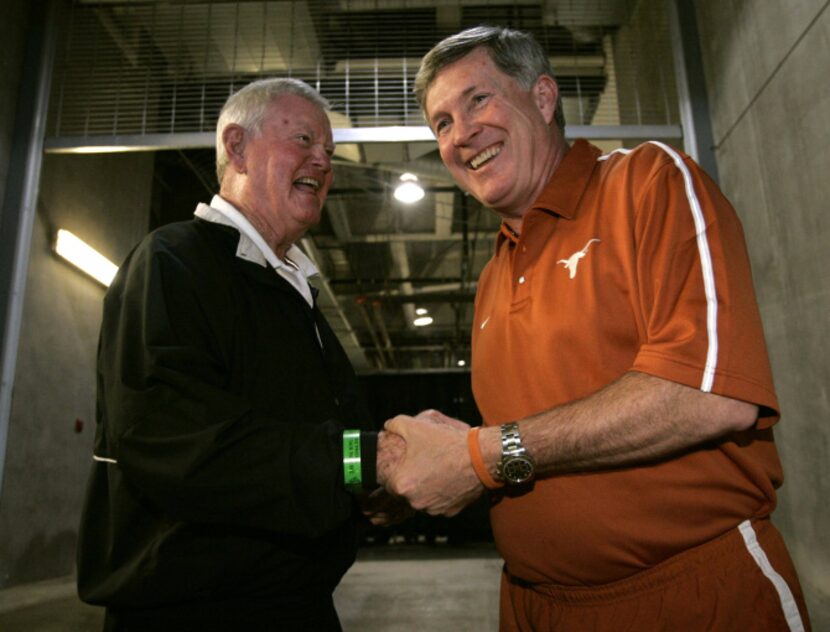 Former University of Texas head coach Darrell Royal, three-time National Championship...