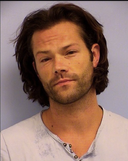 Jared Padalecki is pictured in a booking photo provided by the Austin Police Department.