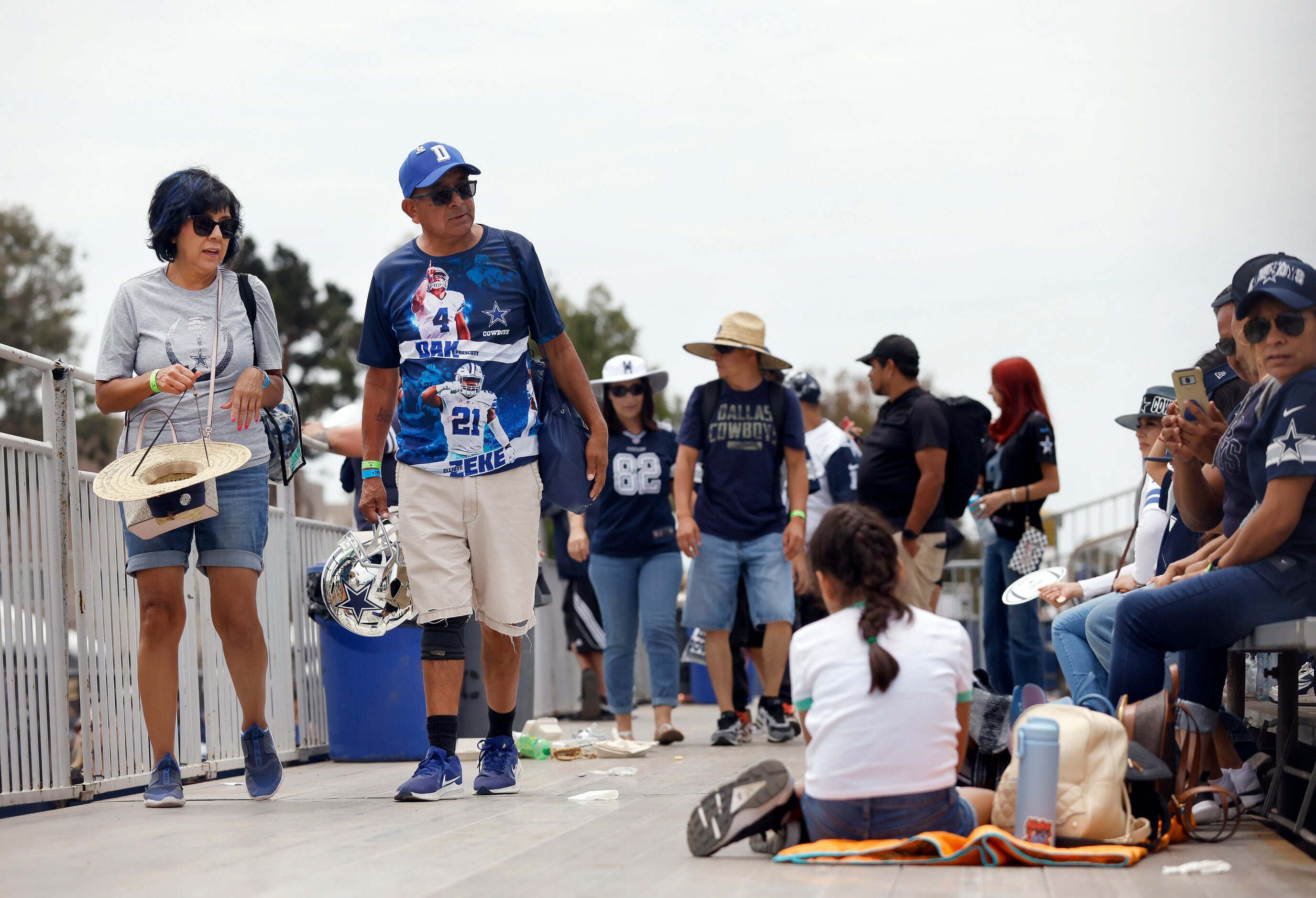 Over 4,000 Dallas Cowboys fans turned out for the Cowboys training camp opening ceremonies...