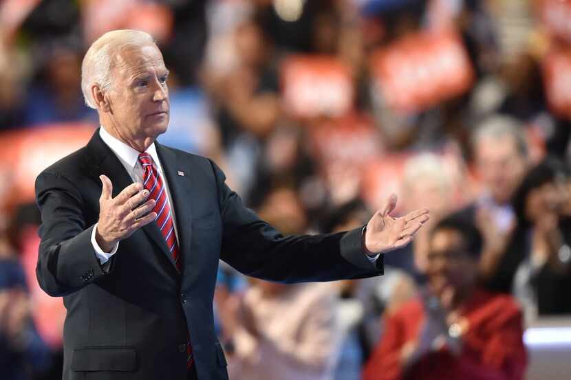 Former Vice President Joe Biden spoke at the Democratic National Convention in Philadelphia...