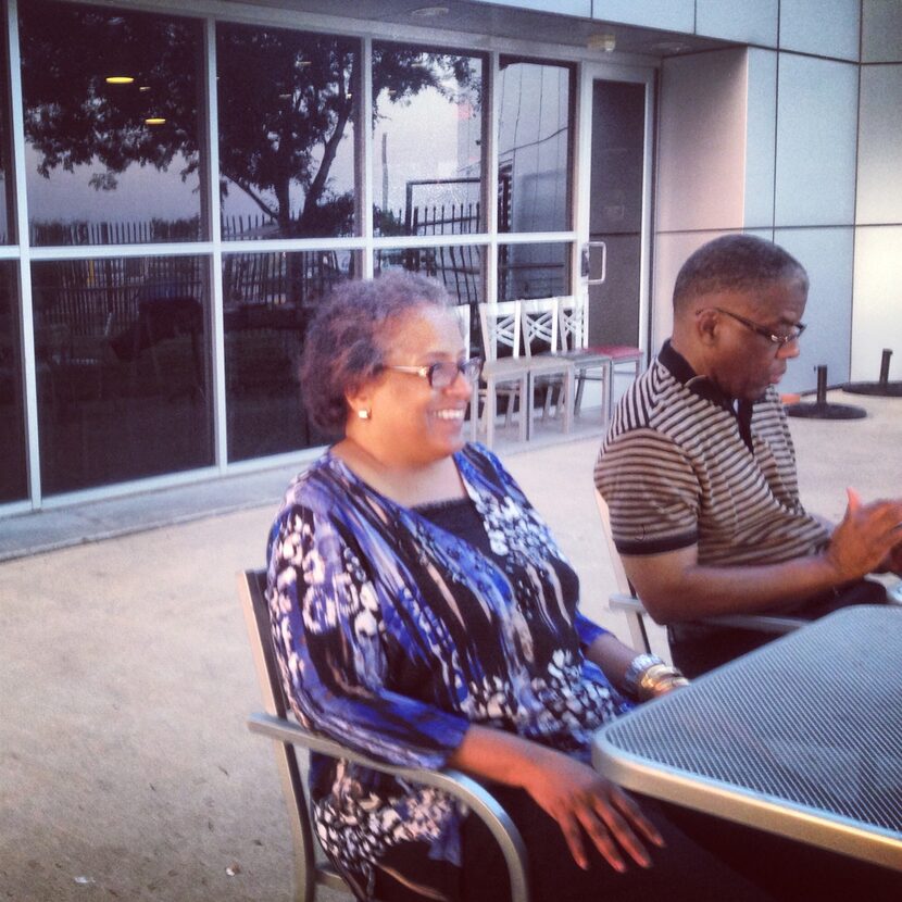 Bertha Bailey Whatley, a DISD trustee candidate, and her husband, Mac Whatley, waited for...