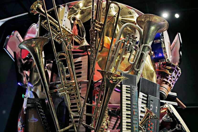 Musical instruments at the Perot Museum of Nature and Science. The Dallas Symphony is...