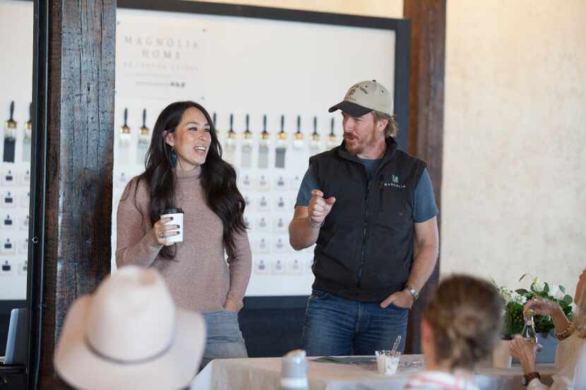 In February, Chip and Joanna Gaines demonstrated their new paint products in Waco to...