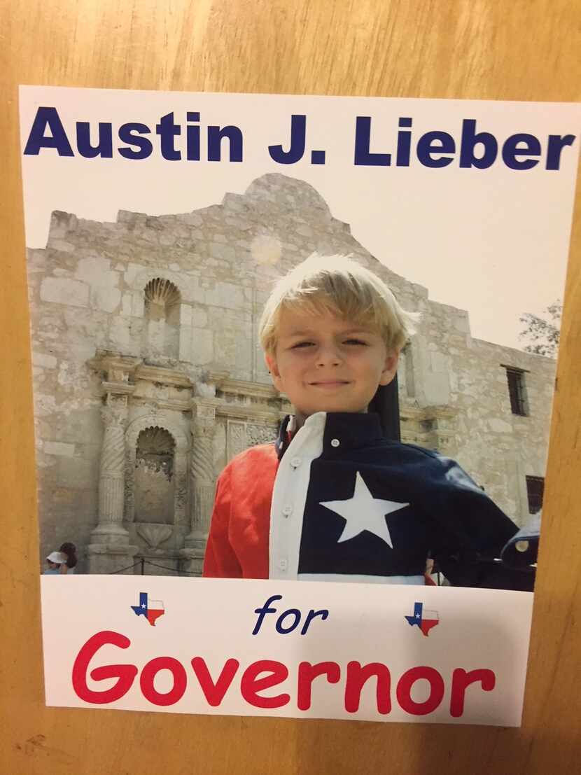 Dave Lieber ran his 5-year-old son for governor against Rick Perry, as a fundraiser for...