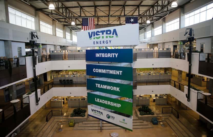 Vistra Corp. has about 5,400 employees, and up to 40% can work remotely. Others must be...