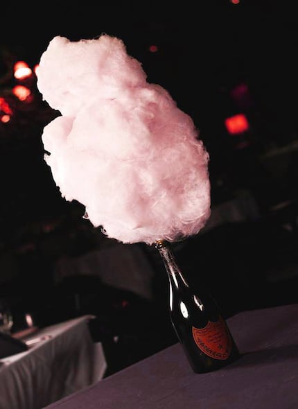 Nick & Sam's has a sexy end to dinner with its shareable fluff of cotton candy.