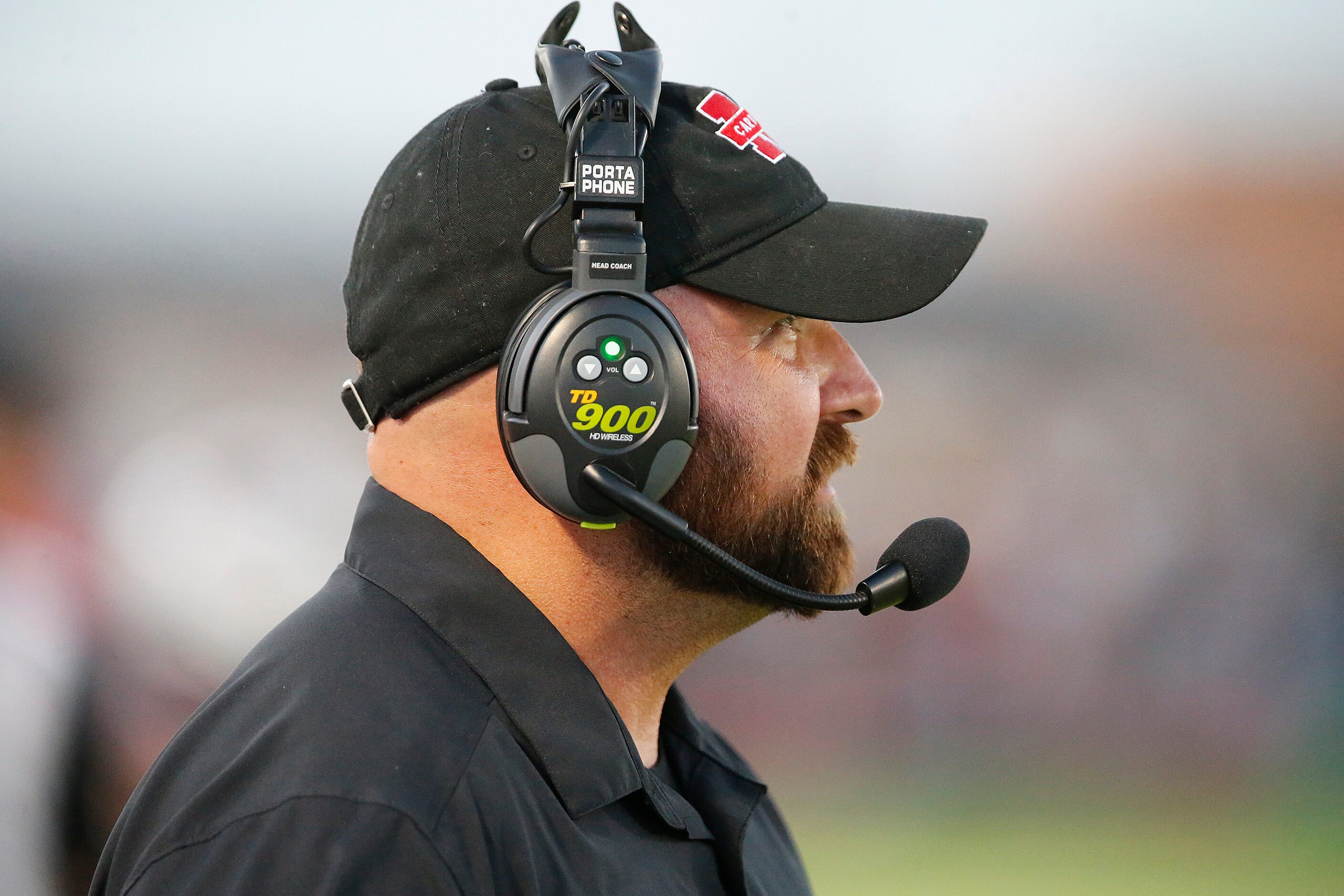 Melissa High School head coach Matt Nally watches action during the first half as Melissa...