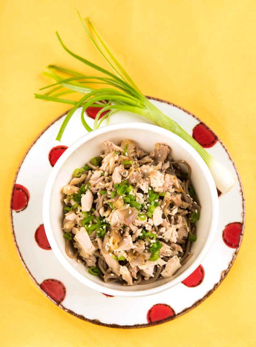 Cold Soba Noodles with Chicken 