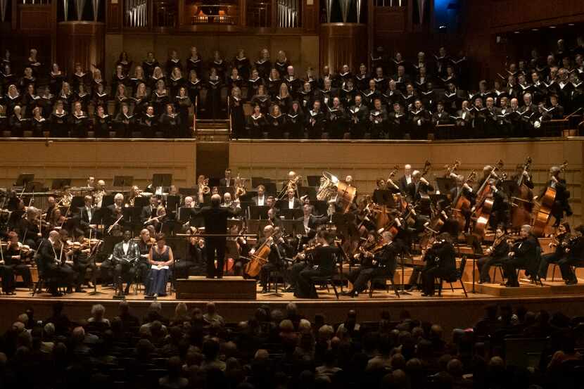 The Dallas Symphony Orchestra and Chorus, with guest conductor Robert Spano, perform...