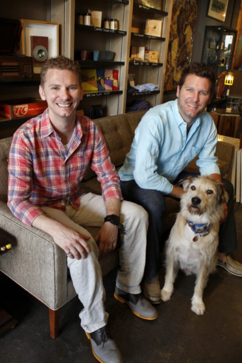 Curated, a new shop on McKinney Ave., photographed June 24, 2013. Owners, and brothers,...