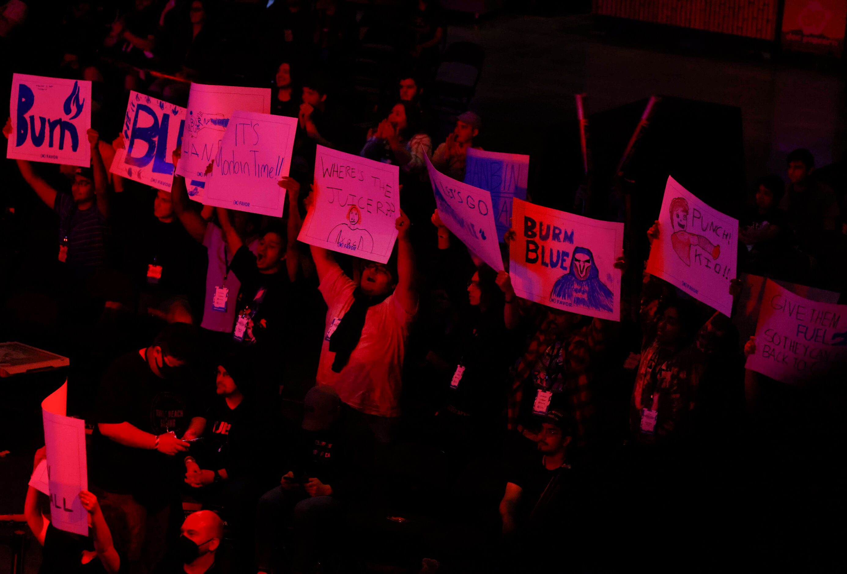 Dallas Fuel fans cheer against Toronto Defiant during Overwatch League's Kickoff clash...