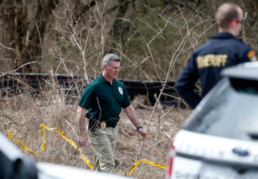 A Plano police officer walked out of the scene where human remains were found near the...