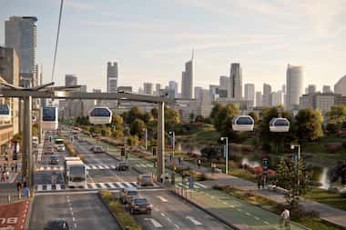 North Texas cities are considering autonomous, elevated cable cars as the newest attempt at...