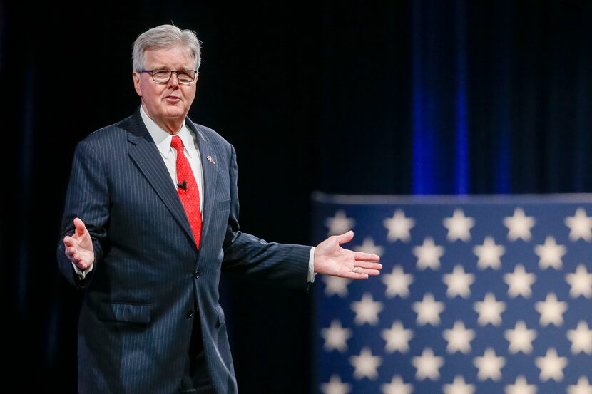 Lt. Gov. Dan Patrick gives remarks at the Conservative Political Action Conference on...