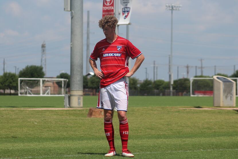 Chris Cappis playing for the FC Dallas U19s