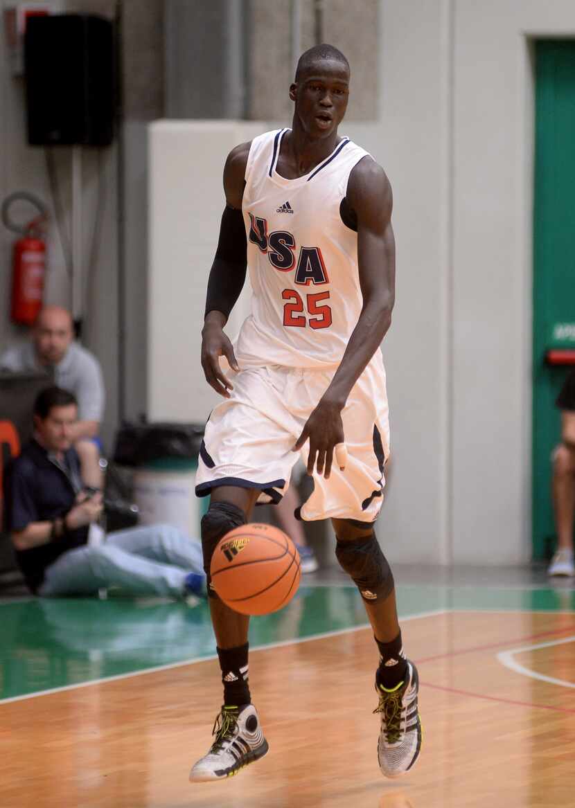 Thon Maker of team USA in action during adidas Eurocamp day three at La Ghirada sports...