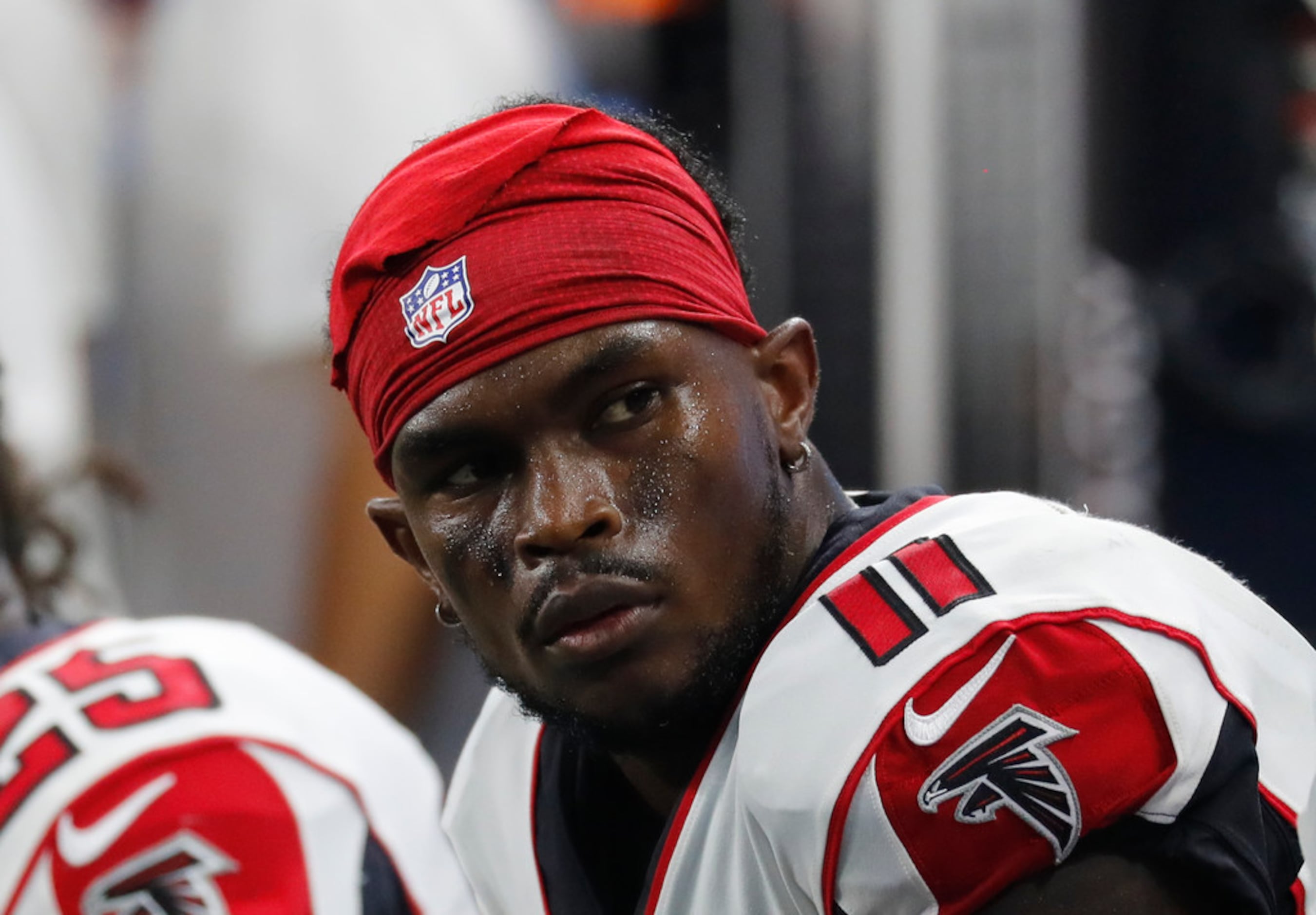 Did Falcons WR Julio Jones have any idea he was on live TV?