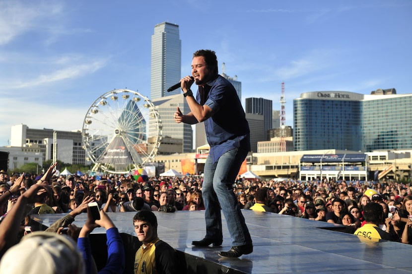 Mike Eli of the Eli Young Band performs onstage at the 2014 NCAA March Madness Music...