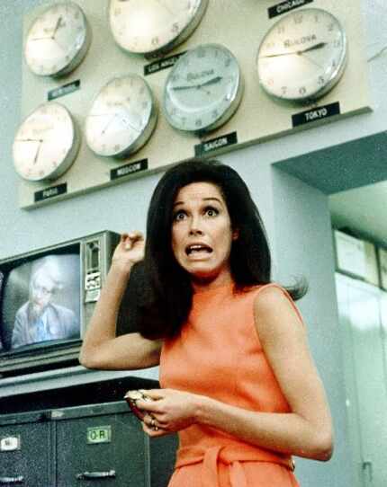 Mary Tyler Moore in her 1970s namesake television show.