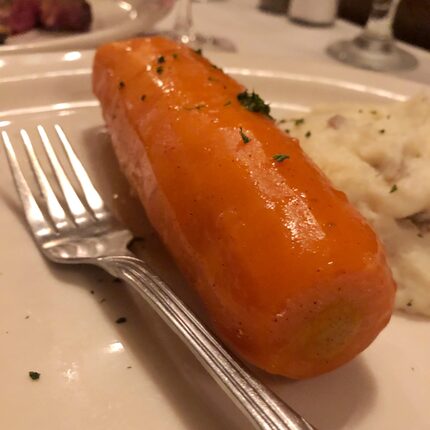 The carrot in question: It's 2 inches by 5 inches.