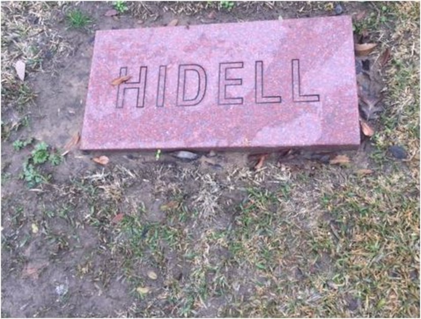 The prank stone in question about a dozen steps from Lee Harvey Oswald's grave.