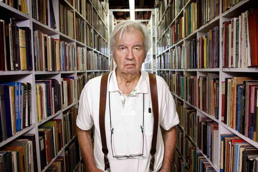 Pulitzer Prize-winning author Larry McMurtry posed for The Dallas Morning News in August...