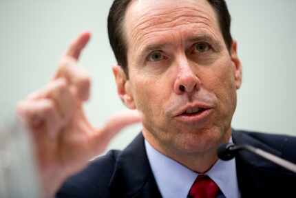 AT&T CEO Randall Stephenson has testified before to lawmakers about two other mergers. He'll...