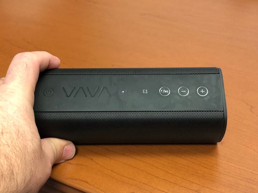 The control buttons on the top of the Voom 20 are black on black and not very visible until.