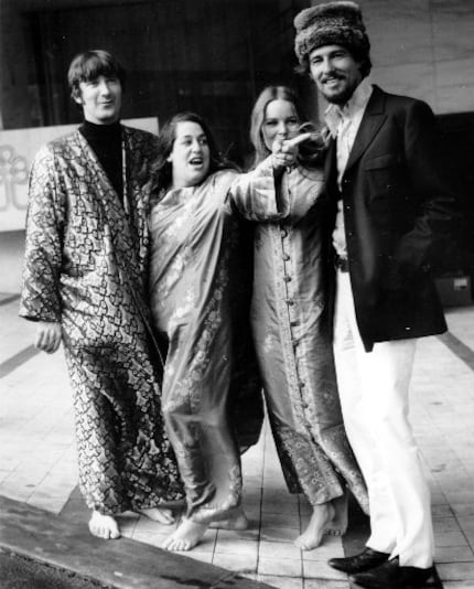 The Mamas and the Papas,  left to right, Denny Doherty, Cass Elliot, Michele Gilian, and...