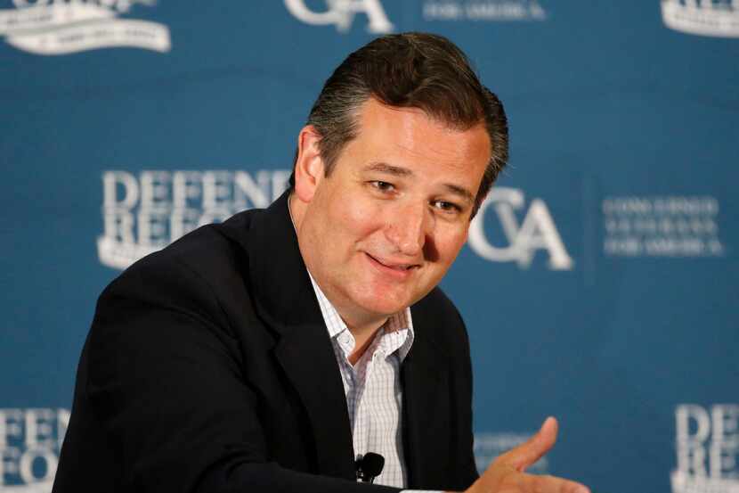 Sen. Ted Cruz speaks during the Concerned Veterans of America Defend and Reform Town Hall at...