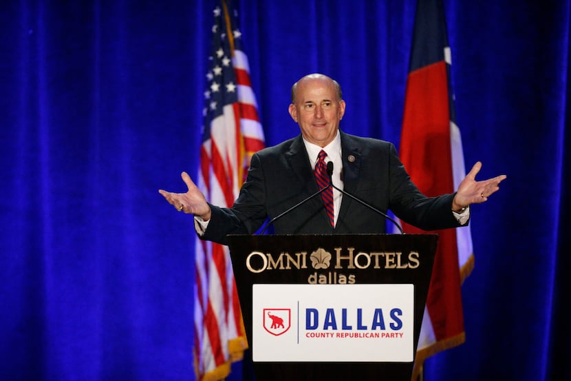 Congressman Louie Gohmert speaks during the Dallas County Republican Party's Reagan Day...