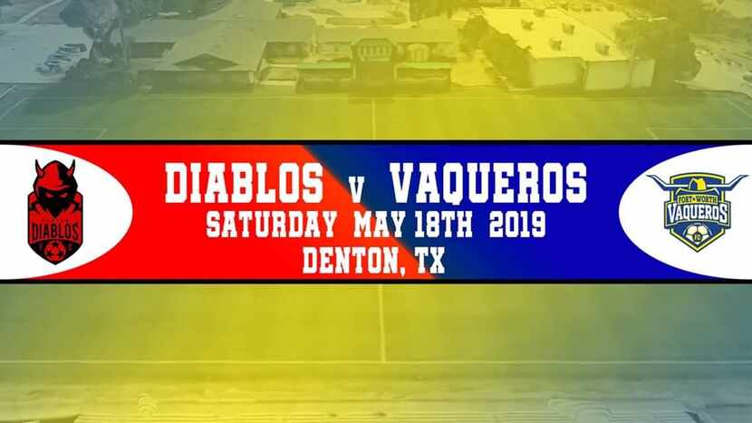 Diablos vs Vaqueros, for the first time, Saturday, May 18th in Denton, Texas.