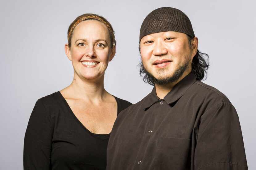 Lark on the Park executive chef Melody Davis with her husband — and former co-executive chef...