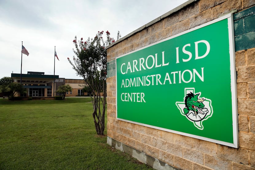 The Carroll ISD Administration Center in Southlake, Texas, Tuesday, June 23, 2020.