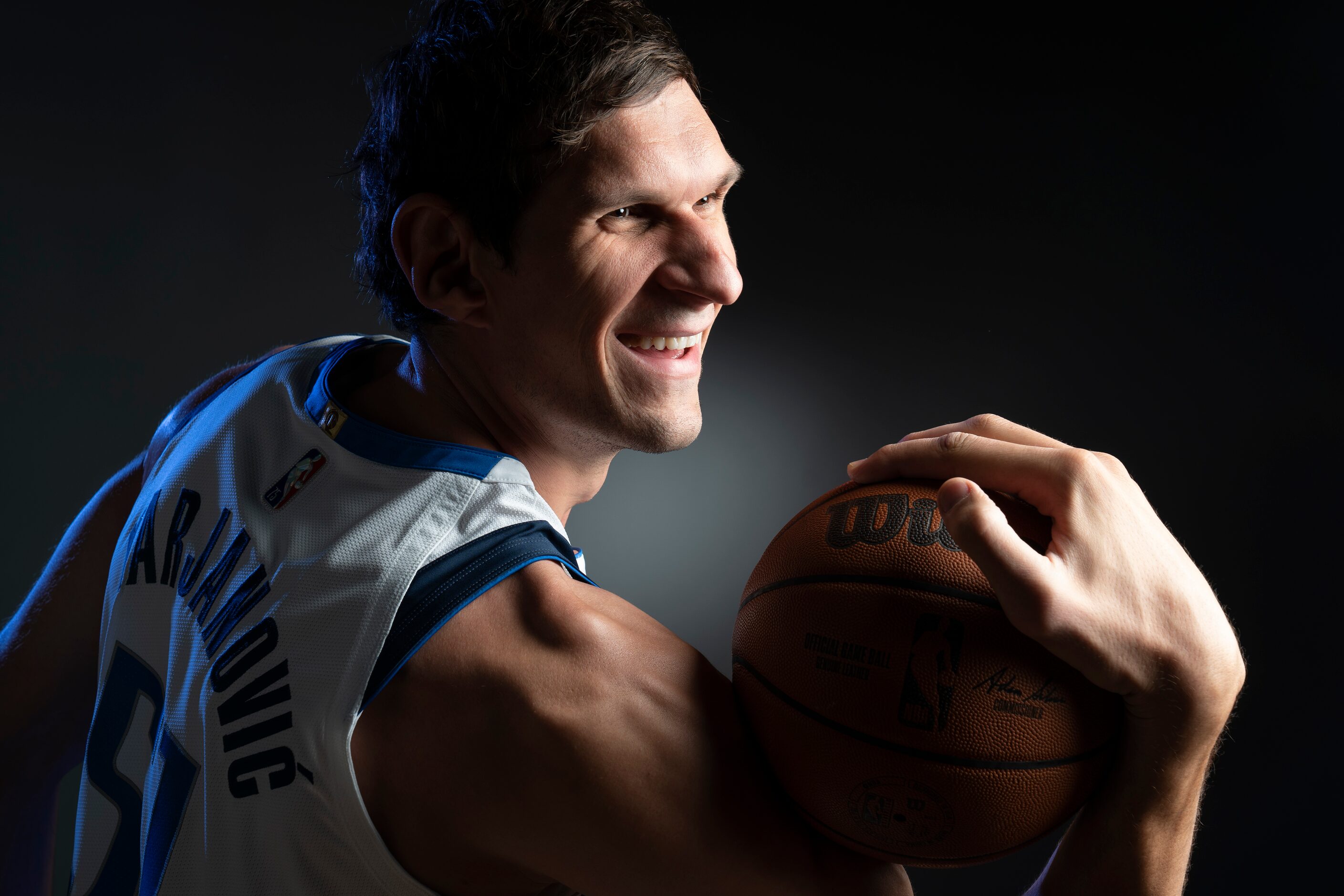 Dallas Mavericks center Boban Marjanović (51) poses for a portrait during the Dallas...