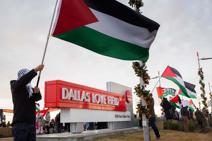 Three women arrested at a pro-Palestine protest in January at Dallas Love Field airport are...