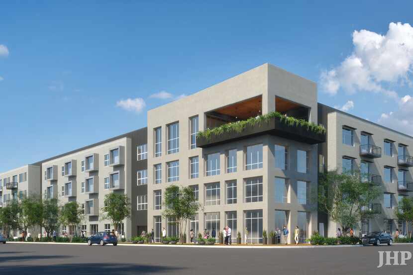 Cypress Real Estate Advisors is building the apartment project on Ross Avenue east of...