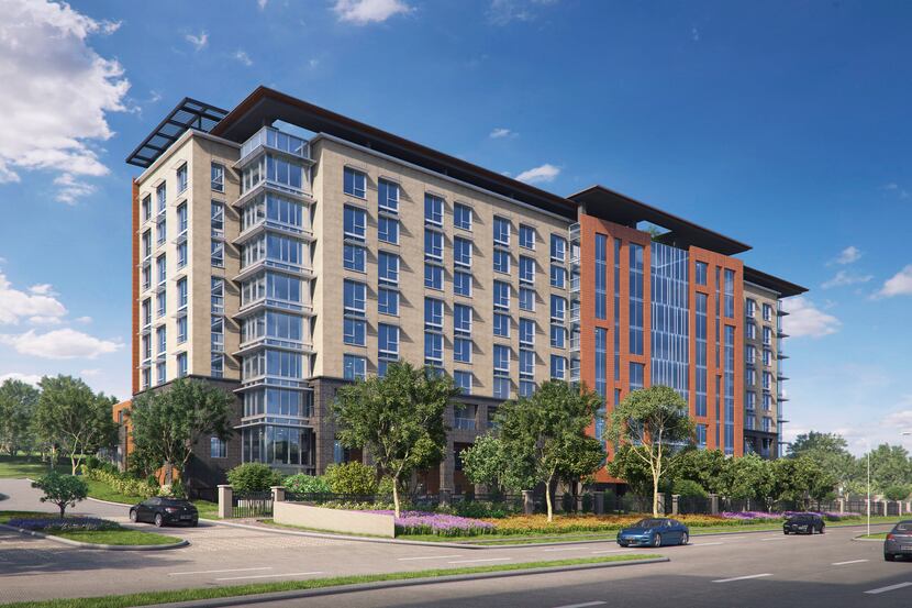 The 10-story building at Mockingbird Lane and Lawther Drive will open in 2018.