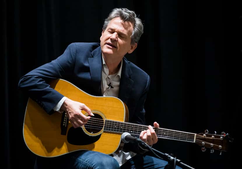 Billy Crockett performs at a "Duets" event at The Dallas Morning News on October 1, 2019.