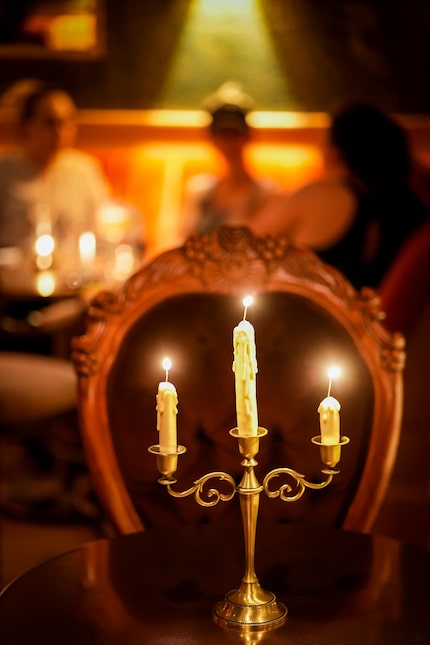 The candles in the candelabra at Apothecary are edible. It's oddly satisfying, watching...