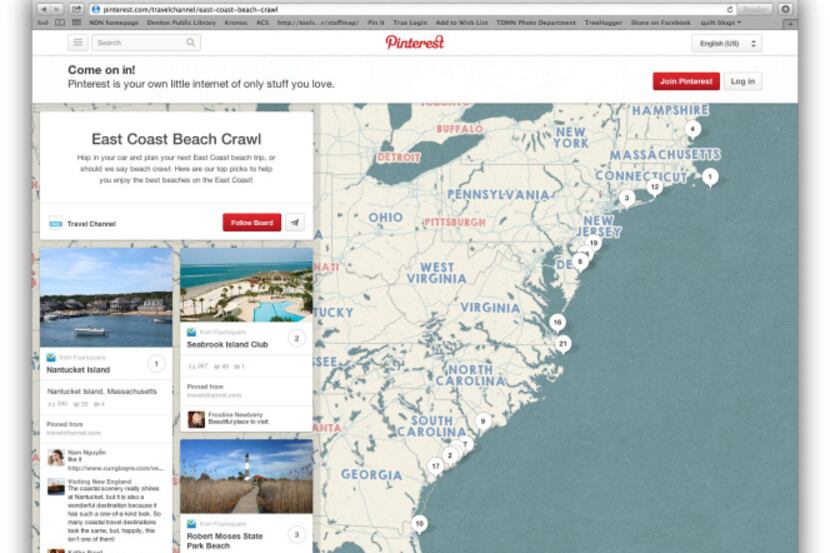 Pinterest's new Place Boards let you compile and map places you have been to or would like...