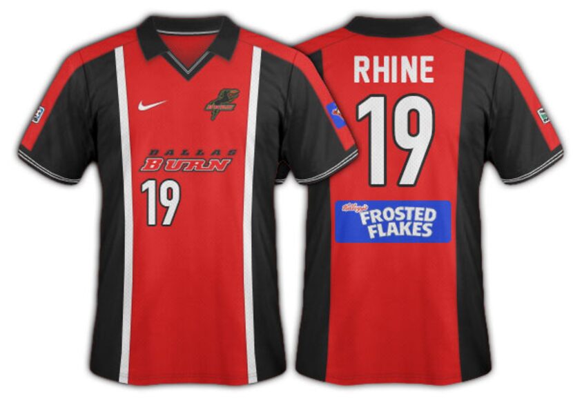 2002 Dallas Burn black and red done in an Ajax style.