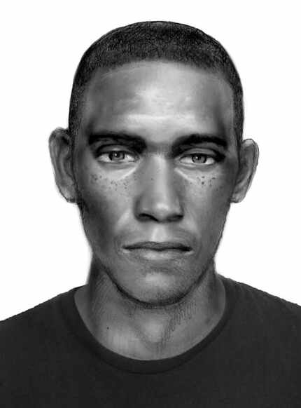 A sketch of a man wanted in connection with at least three burglaries at Denton apartment...