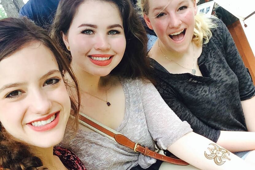 
Sophia Prijic (left), Beppy Gietema (center) and Zoe Hastings became close in high school...