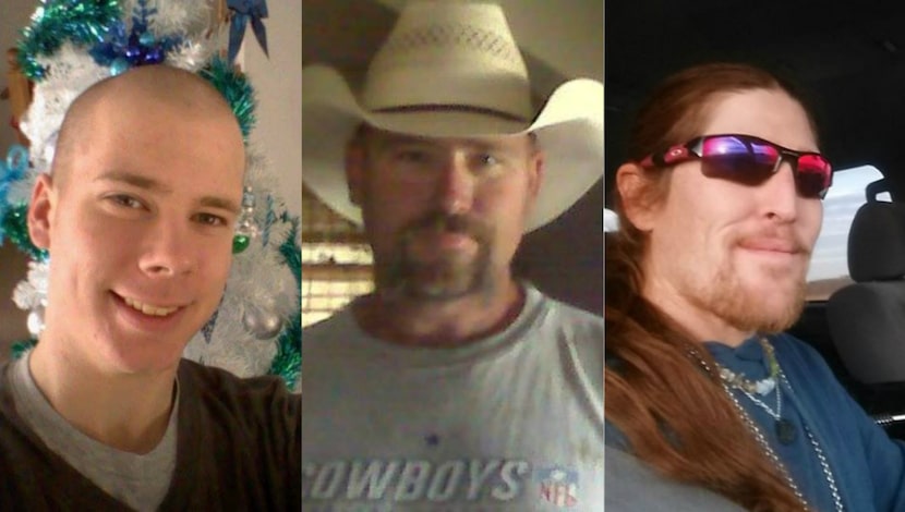 Laban Robokoff (left), 26; Harvey McKinney (center), 38; and Steven McKinney, 34.