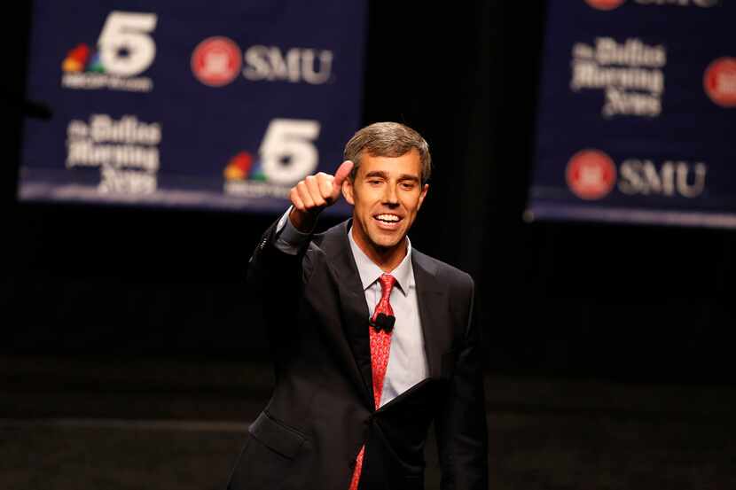 Rep. Beto O'Rourke's campaign launched a fundraising call after the first debate between...