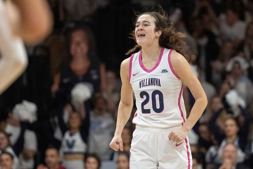 Villanova forward Maddy Siegrist (20) in action during an NCAA college basketball game...
