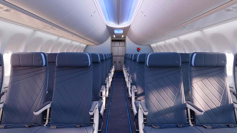 A rendering of Southwest's new upgrades to its fleet.