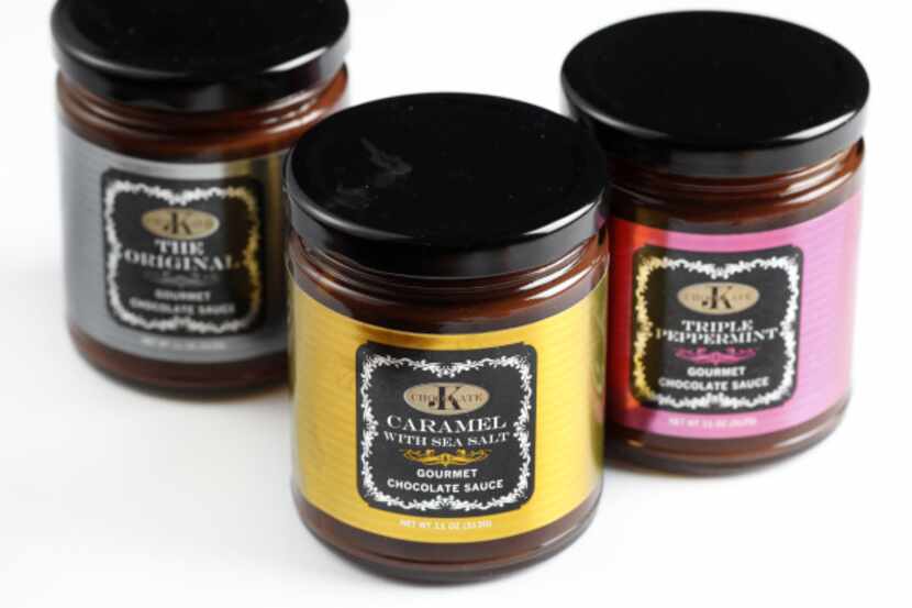 JK Gourmet Chocolate Sauce (from left):  Original, Caramel With Sea Salt, and Triple...