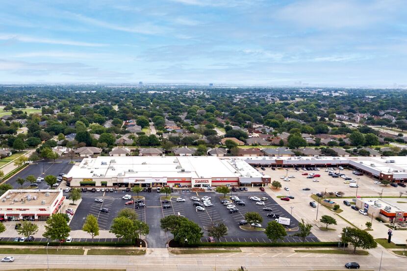 The Park West Plaza shopping center is at Coit Road and Park Boulevard in Plano.